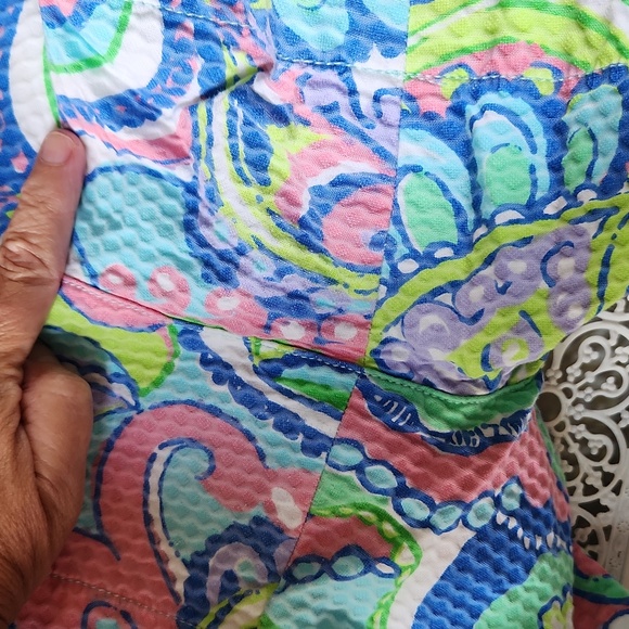 Lilly‎ Pulitzer The Callahan Short sz 16 Pique Texture Ocean - Picture 13 of 16
